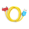 Colorful Sync and Charge Cable for iPad/iPad2/iPhone 4 - Yellow/100cm Length