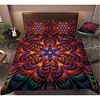 Colorful Tie Dye Duvet Cover Set Boho Hippie Bedding Set Rainbow Tie Dyed Comforter Cover Queen 3 Pieces for Kids Teens Adults 1 miniinthebox