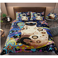 Colorful Tie Dye Duvet Cover Set Boho Hippie Bedding Set Rainbow Tie Dyed Comforter Cover Queen 3 Pieces for Kids Teens Adults 1 miniinthebox