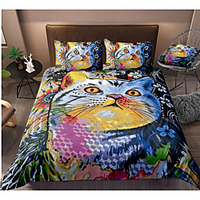 Colorful Tie Dye Duvet Cover Set Boho Hippie Bedding Set Rainbow Tie Dyed Comforter Cover Queen 3 Pieces for Kids Teens Adults 1 miniinthebox