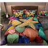 Colorful Tie Dye Duvet Cover Set Boho Hippie Bedding Set Rainbow Tie Dyed Comforter Cover Queen 3 Pieces for Kids Teens Adults 1 miniinthebox