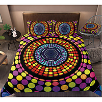 Colorful Tie Dye Duvet Cover Set Boho Hippie Bedding Set Rainbow Tie Dyed Comforter Cover Queen 3 Pieces for Kids Teens Adults 1 miniinthebox