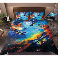 Colorful Tie Dye Duvet Cover Set Boho Hippie Bedding Set Rainbow Tie Dyed Comforter Cover Queen 3 Pieces for Kids Teens Adults 1 miniinthebox