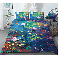 Colorful Tie Dye Duvet Cover Set Boho Hippie Bedding Set Rainbow Tie Dyed Comforter Cover Queen 3 Pieces for Kids Teens Adults 1 miniinthebox