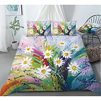 Colorful Tie Dye Duvet Cover Set Boho Hippie Bedding Set Rainbow Tie Dyed Comforter Cover Queen 3 Pieces for Kids Teens Adults 1 miniinthebox