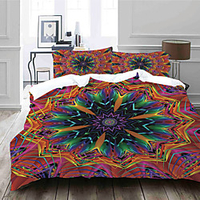 Colorful Tie Dye Duvet Cover Set Boho Hippie Bedding Set Rainbow Tie Dyed Comforter Cover Queen 3 Pieces for Kids Teens Adults 1 miniinthebox