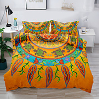 Colorful Tie Dye Duvet Cover Set Ethnic Bohemian National style Dream catcher windbell 2/3 Piece Bedding Set with 1 or 2 Pillowcase(Single Twin only 1pcs) miniinthebox