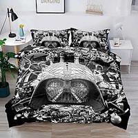 Colorful Tie Dye Duvet Cover Set Skull Animal National style 2/3 Piece Bedding Set with 1 or 2 Pillowcase for Kids Teens Adults (Single Twin only 1pcs) miniinthebox