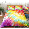 Colorful Tie-dyed 3-Piece Duvet Cover Set Hotel Bedding Sets Comforter Cover with Soft Lightweight Microfiber(Include 1 Duvet Cover and 1or 2 Pillowcases)