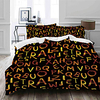 Colorful world Duvet Cover Set Boho Hippie Bedding Set Rainbow Tie Dyed Comforter Cover Queen 3 Pieces for Kids Teens Adults 1 miniinthebox