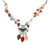 Colourful Petunias Alloy Necklace
