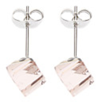 Colourful Zircon-Studded Stainless Steel Earring