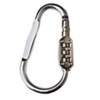 Combo Lock Metal Hiking Clip Large-sized