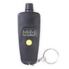Compact 0.9" LCD Digital Tire Pressure Gauge Keychain - Black (1 x CR2030)