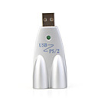 Compact USB to PS/2 Dongle (Keyboard / Mouse)