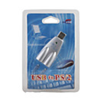 Compact USB to PS/2 Dongle (Keyboard / Mouse)