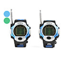 Compact Walkie Talkie With Digital Watch (Batteries)