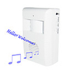 Compact Wireless Light Motion Detecting Door Chime with Voice Sound and Music Sounds