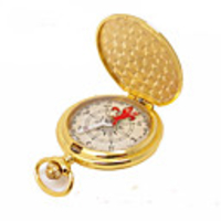 Compasses Directional Multi Function PVC(PolyVinyl Chloride) Hiking Camping Outdoor Travel 1 pcs Gold