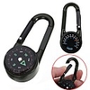 Compasses Waterproof Multi-function Easy to Carry Alumnium Alloy Outdoor Exercise Trekking Black