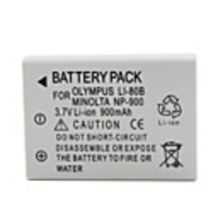 Compatible 3.7V 900mAh Battery Pack For Olypus LI-80B/Minolta NP-900