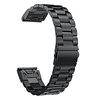 compatible with garmin fenix 5 plus/6 pro watch band,  22mm stainless steel replacement watch band for fenix 6/6 pro/fenix 5/5 plus/forerunner 935/945/approach s60(black) miniinthebox