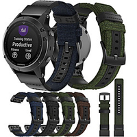 Compatible with Garmin Fenix 6 Watch Strap,  Easy Fit 22mm Nylon Replacement Watch Band for Fenix 6/Fenix 6 Pro/Fenix 5/Fenix 5Plus Smartwatch miniinthebox