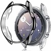 compatible with samsung galaxy watch 3 protector cover,  2 pack all-around protective hard case cover for samsung galaxy watch 3 41mm smartwatch men black/clear miniinthebox
