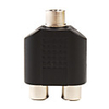 Composite AV Cable 1-to-2 F-F Splitter Coupler