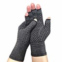compression arthritis gloves with grips fingerless compression gloves for arthritis hands for women open finger compression gloves for arthritic pain relief
