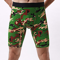 Compression Shorts Boxer Brief Bottoms Quick Dry Breathability Wearable Comfortable Autumn / Fall Spring Nylon Camping / Hiking Camping / Hiking / Caving Traveling Black Green Blue / Winter / Camo