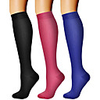 Compression Socks Athletic Sports Socks 3 Pairs Long Men