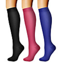 Compression Socks Athletic Sports Socks 3 Pairs Long Men