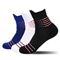 Compression Socks Athletic Sports Socks 3 Pairs Tab Cushion Men