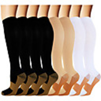 Compression Socks Athletic Sports Socks 8 pairs Long Men