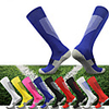 Compression Socks Athletic Sports Socks Running Socks 1 Pair Tube Socks Socks Compression Socks Breathable Sweat-wicking Comfortable Running Active Training Jogging Sports Color Block 100% Cotton Red