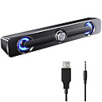 Computer Speaker Desktop Soundbar Speakers Double Horn 4 Units Stereo Subwoofer Home Theater for PC TV 3W