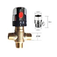 Constant Temperature Pipeline Valve 3-way Criss-cross Connector All Copper Body Water Heater Connectors Moisture Device