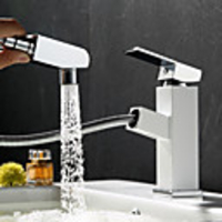 Contemporary Art Deco/Retro Casual Chic Modern Centerset Ceramic Valve Single Handle One Hole Painting,  Bathroom Sink Faucet