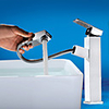 Contemporary Art Deco/Retro Centerset Pullout Spray Ceramic Valve Single Handle One Hole Painting,  Bathroom Sink Faucet