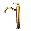 Contemporary Modern Centerset Widespread Ceramic Valve Single Handle One Hole Ti-PVD,  Bathroom Sink Faucet