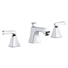 Contemporary Modern Widespread Widespread Ceramic Valve Two Handles Three Holes Chrome,  Bathroom Sink Faucet