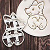 Cookie Cutters Mold Cute Corgi Dog Shaped Biscuit Baking Tool Kitchenware Bakeware DIY Tool for Kids Hand Mold