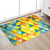 Cool Colorful Stripes Modern Bath Mats Nonwoven / Memory Foam Novelty Bathroom