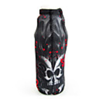 Cool Skull Crossbones Pattern Insulation Bottle Bag (Black)