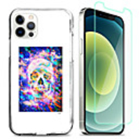 Cool Skulls Case For Apple iPhone 12 iPhone 11 iPhone 12 Pro Max Unique Design Protective Case with Screen Protector Shockproof Back Cover TPU