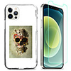 Cool Skulls Case For Apple iPhone 12 iPhone 11 iPhone 12 Pro Max Unique Design Protective Case with Screen Protector Shockproof Back Cover TPU