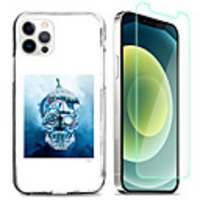 Cool Skulls Case For Apple iPhone 12 iPhone 11 iPhone 12 Pro Max Unique Design Protective Case with Screen Protector Shockproof Back Cover TPU