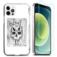 Cool Skulls Case For Apple iPhone 12 iPhone 11 iPhone 12 Pro Max Unique Design Protective Case with Screen Protector Shockproof Back Cover TPU