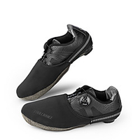 CoolChange Adults Highschool Cycling Shoes Cover / Overshoes Windproof Road Cycling Motorcycle Black Unisex Cycling Shoes
